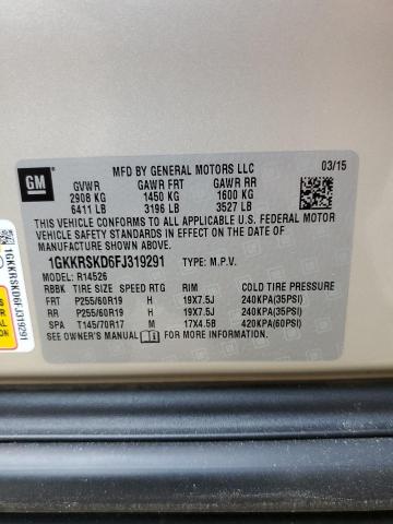 1GKKRSKD6FJ319291 GMC Acadia Slt-2