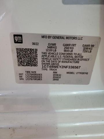 1GT49WEY2NF336567 GMC Sierra K3500 Denali