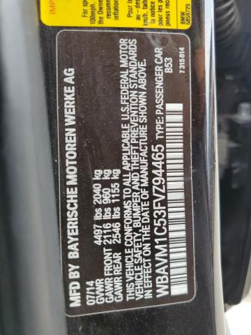 WBAVM1C53FVZ94465 BMW X1 Sdrive28i