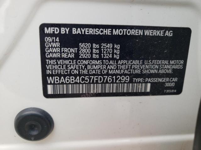 WBA6B4C57FD761299 BMW 650 Xi Gran Coupe