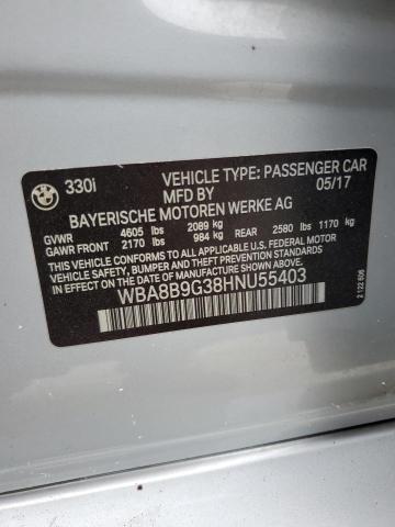 WBA8B9G38HNU55403 BMW 330 I