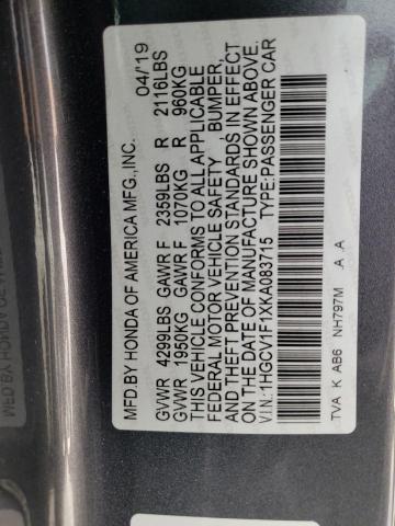 1HGCV1F1XKA083715 Honda ACCORD LX