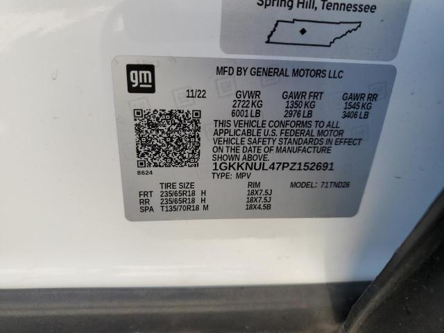 1GKKNUL47PZ152691 GMC ACADIA SLT