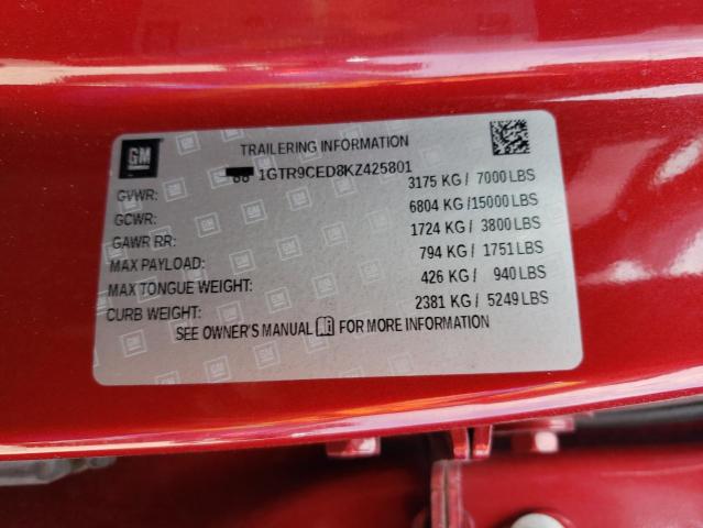 1GTR9CED8KZ425801 GMC Sierra K1500 Elevation