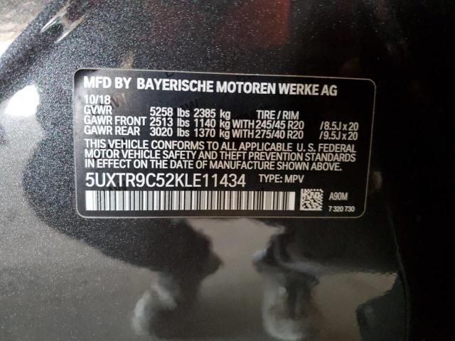 5UXTR9C52KLE11434 BMW X3 Xdrive30i