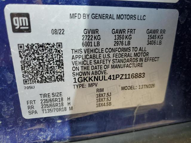1GKKNUL41PZ116883 GMC ACADIA SLT