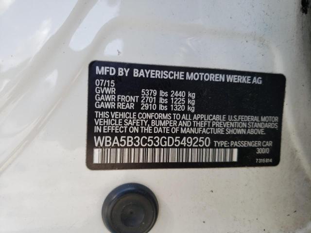 WBA5B3C53GD549250 BMW 535 XI