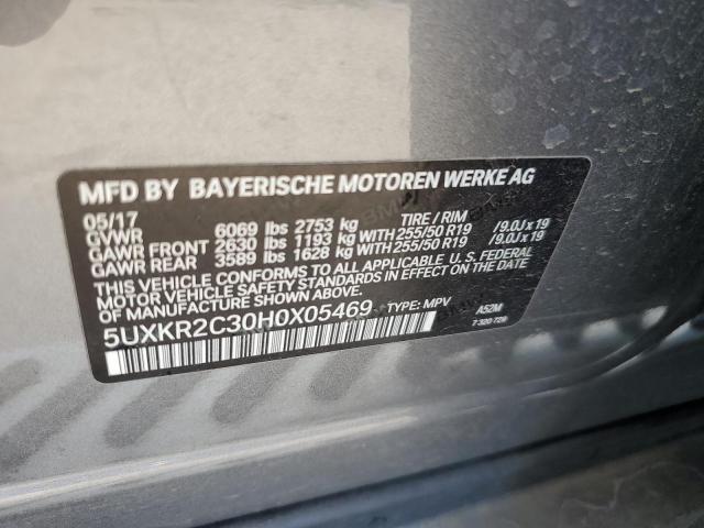 5UXKR2C30H0X05469 BMW X5 Sdrive35i