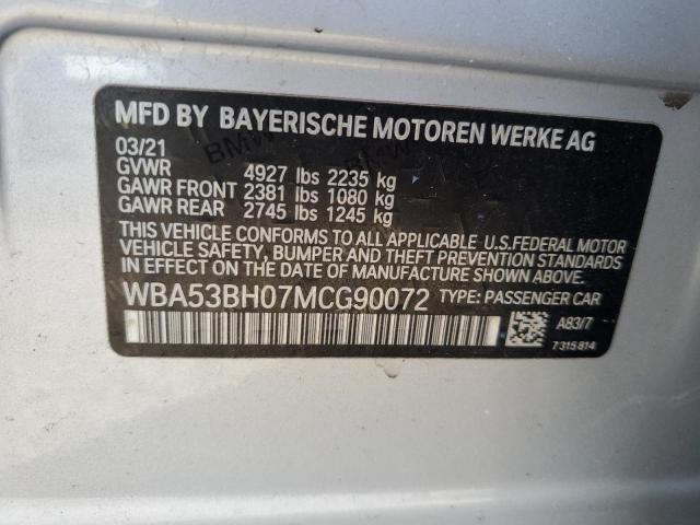 WBA53BH07MCG90072 BMW 530 I