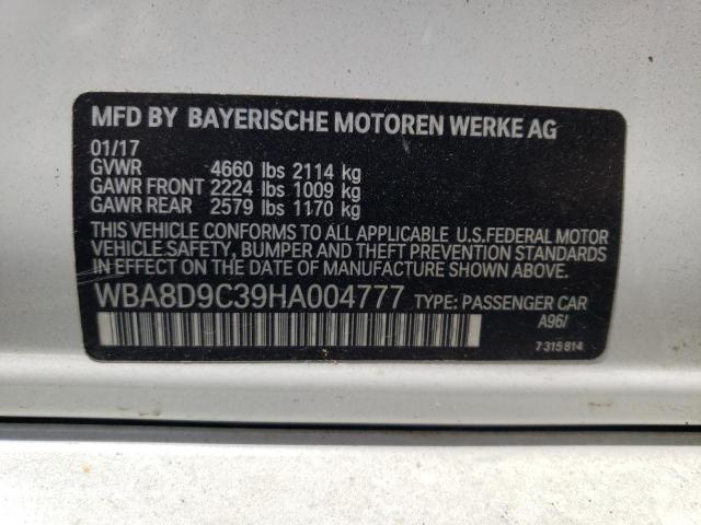 WBA8D9C39HA004777 BMW 330 XI