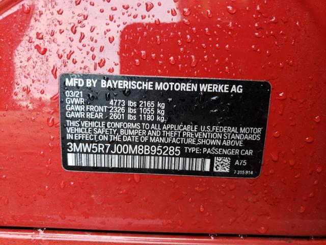 3MW5R7J00M8B95285 BMW 330XI