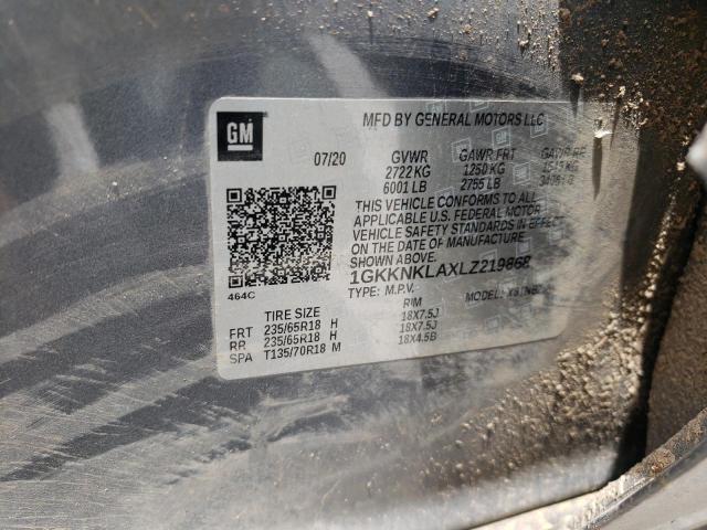 1GKKNKLAXLZ219868 GMC ACADIA SLE