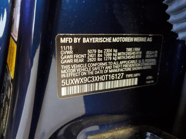 5UXWX9C3XH0T16127 BMW X3 Xdrive28i