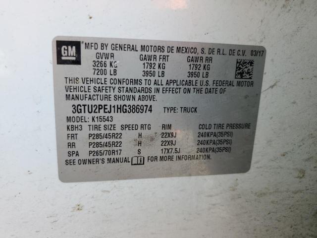3GTU2PEJ1HG386974 GMC Sierra K1500 Denali