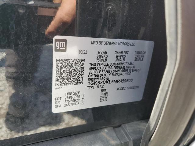 1GKS2DKL5MR459600 GMC YUKON DENALI