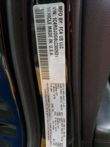 1C4RDJDG8LC382631 Dodge DURANGO GT