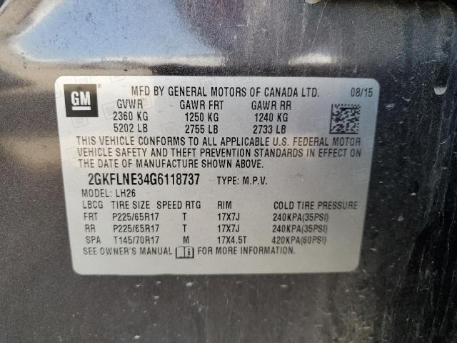 2GKFLNE34G6118737 GMC Terrain Sle