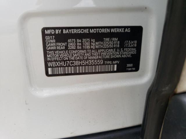 WBXHU7C38H5H35559 BMW X1 Sdrive28i