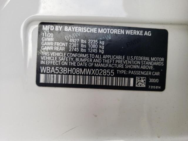 WBA53BH08MWX02855 BMW 530 I