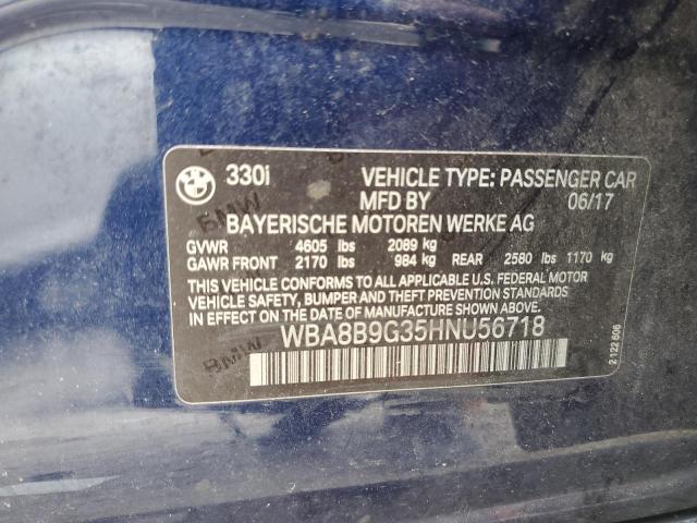 WBA8B9G35HNU56718 BMW 330 I