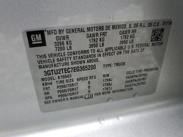 3GTU2TEC7EG365200 GMC Sierra K1500
