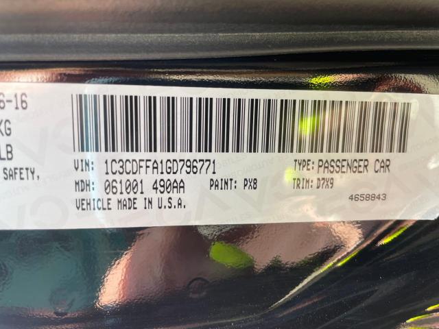 1C3CDFFA1GD796771 Dodge Dart Sxt Sport