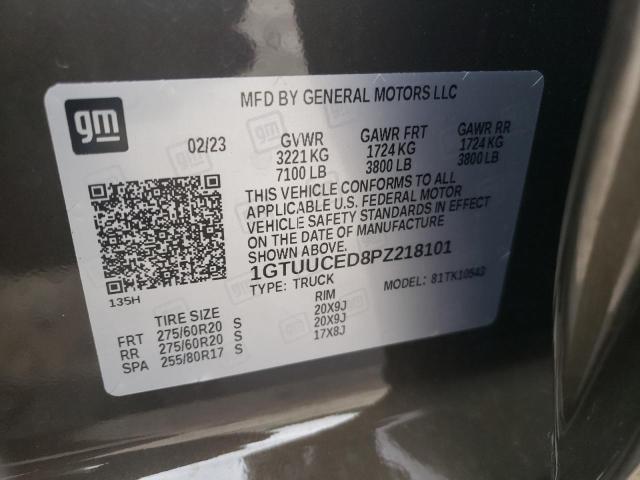 1GTUUCED8PZ218101 GMC Sierra K1500 Elevation