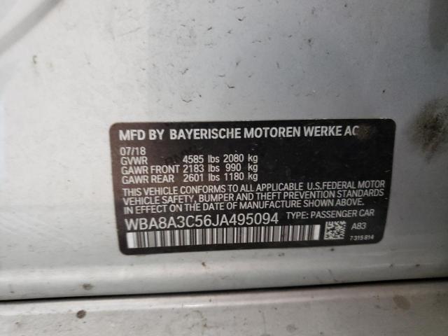 WBA8A3C56JA495094 BMW 320 XI