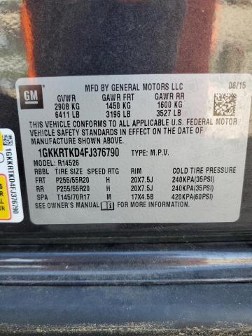 1GKKRTKD4FJ376790 GMC Acadia Denali