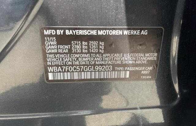 WBA7F0C57GGL99203 BMW 750 I