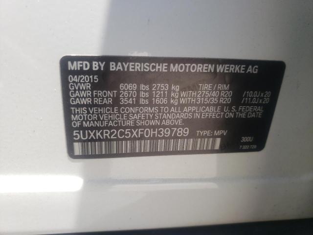5UXKR2C5XF0H39789 BMW X5 Sdrive35i
