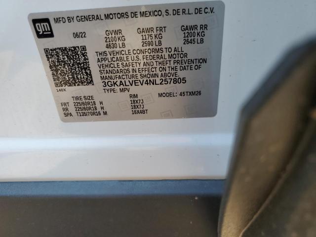 3GKALVEV4NL257805 GMC Terrain Slt