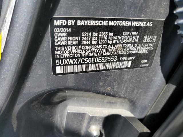 5UXWX7C56E0E82553 BMW X3 Xdrive35i