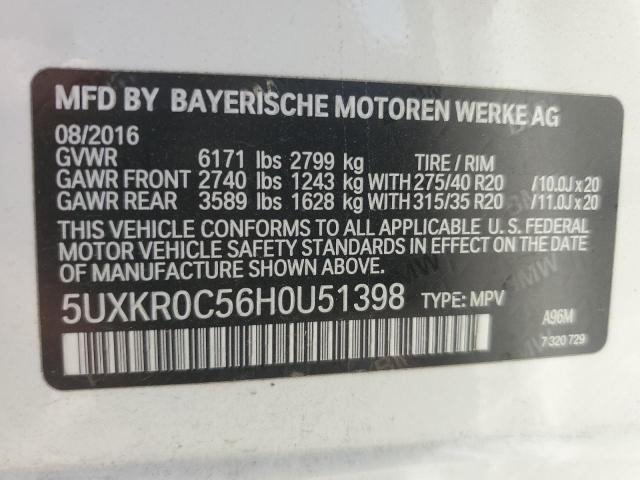 5UXKR0C56H0U51398 BMW X5 Xdrive35i