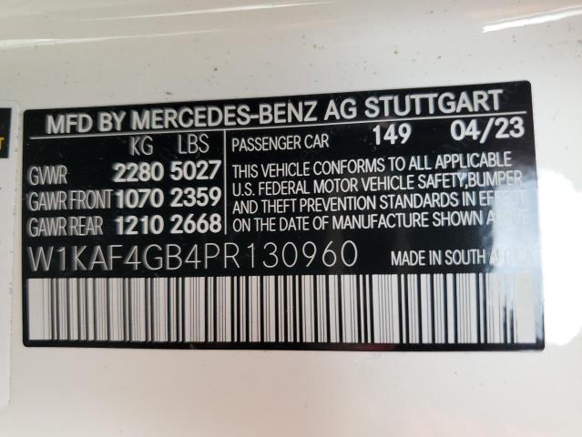 W1KAF4GB4PR130960 Mercedes-Benz C 300