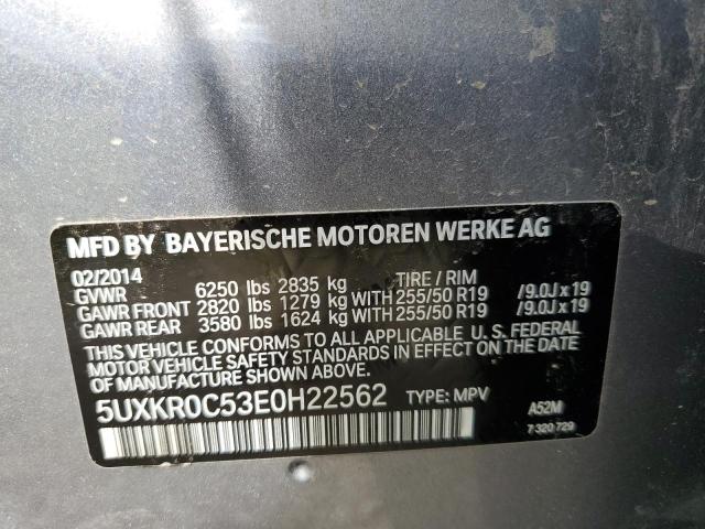 5UXKR0C53E0H22562 BMW X5 Xdrive35i