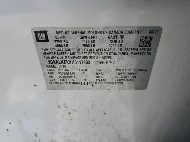 2GKALNEKXH6117983 GMC Terrain Sle