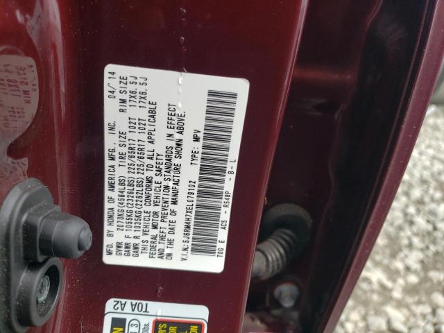 5J6RM4H7XEL079102 Honda CR-V EXL