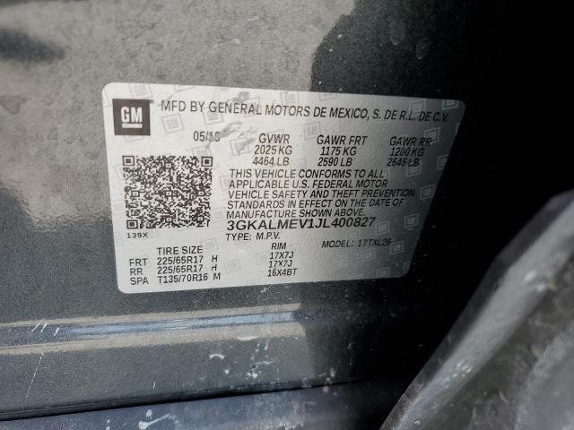 3GKALMEV1JL400827 GMC Terrain Sle