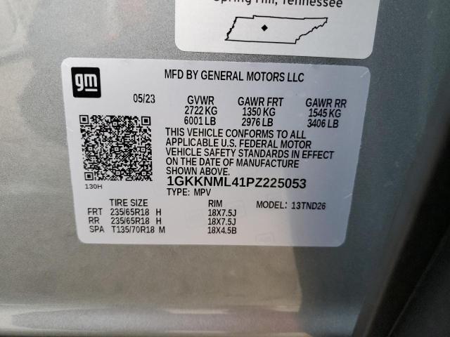 1GKKNML41PZ225053 GMC ACADIA SLT