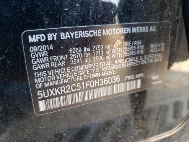 5UXKR2C51F0H36036 BMW X5 Sdrive35i