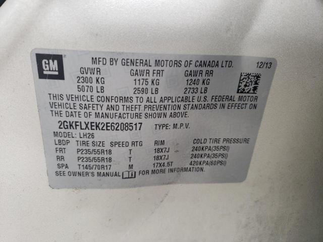 2GKFLXEK2E6208517 GMC Terrain Slt