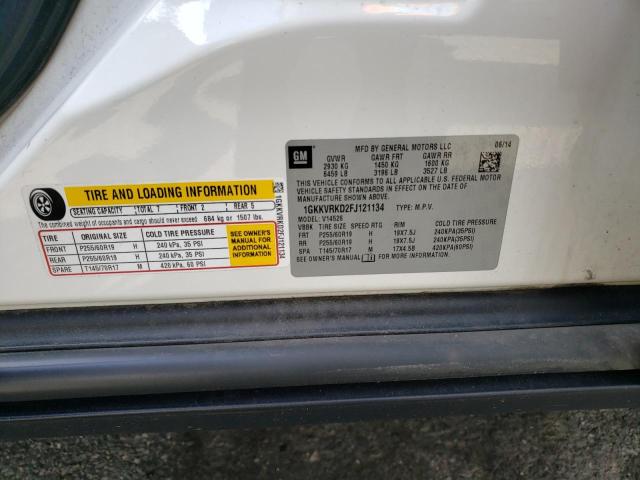 1GKKVRKD2FJ121134 GMC Acadia Slt-1