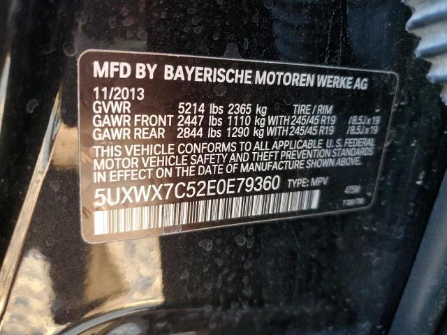 5UXWX7C52E0E79360 BMW X3 Xdrive35i
