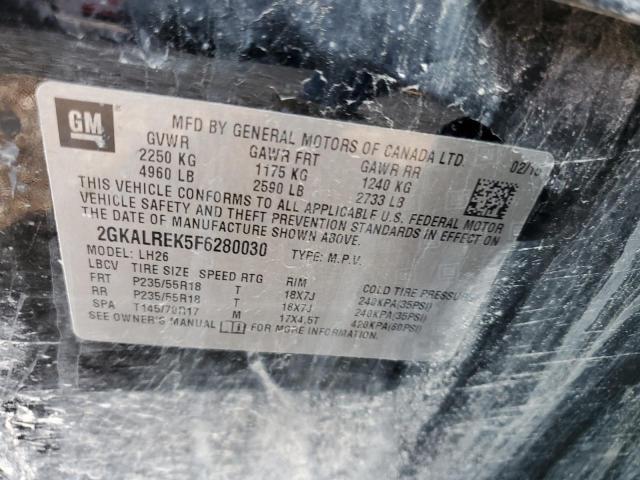 2GKALREK5F6280030 GMC Terrain Sle