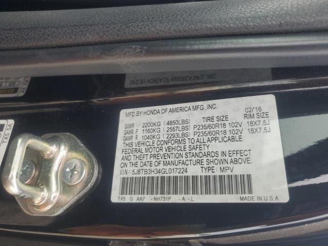 5J8TB3H34GL017224 Acura RDX