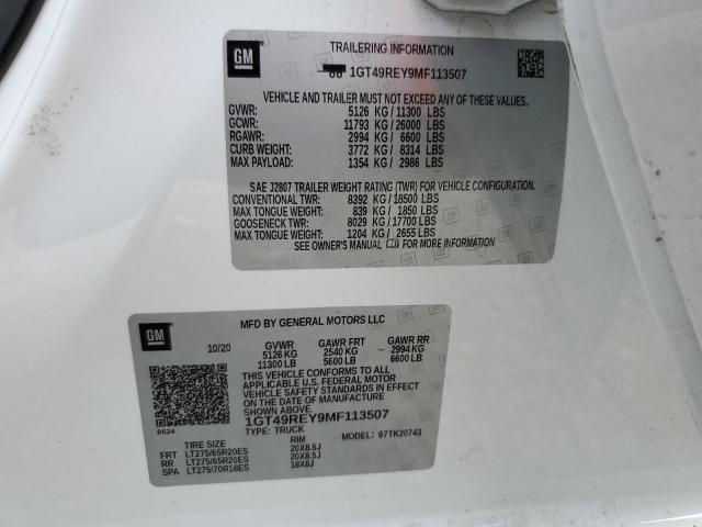 1GT49REY9MF113507 GMC Sierra K2500 Denali