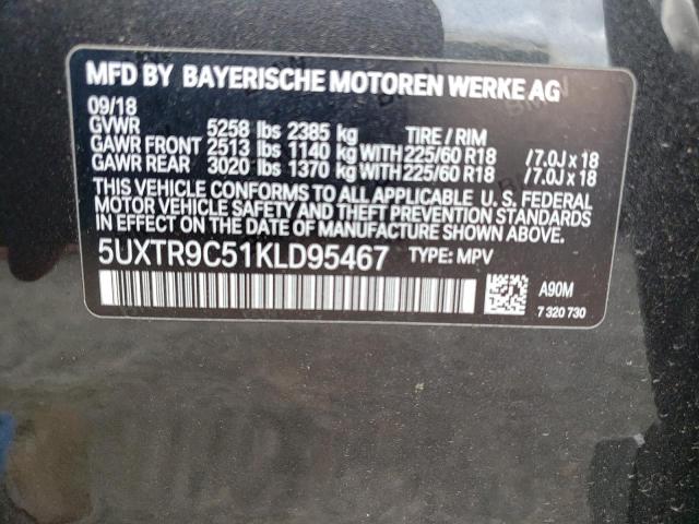 5UXTR9C51KLD95467 BMW X3 Xdrive30i