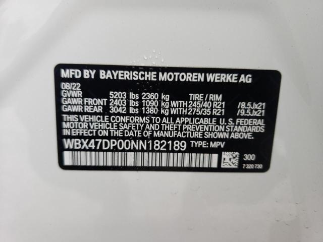 WBX47DP00NN182189 BMW X3 Sdrive30i