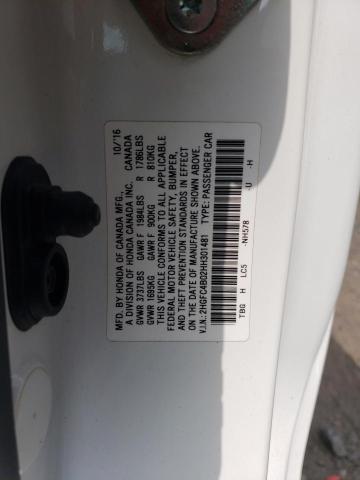 2HGFC4B02HH301481 Honda Civic Lx